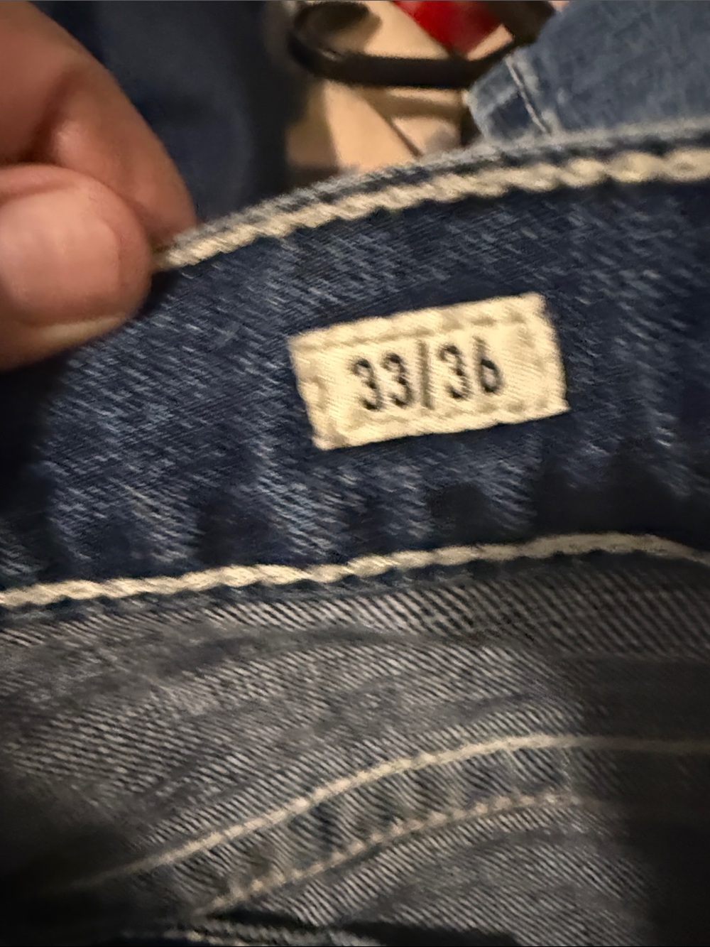 Ariat Men's Relaxed Bootcut Denim Jeans in Dark Blue Wash - Picture 16 of 16